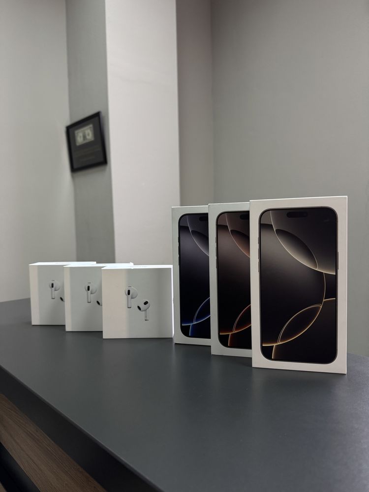 New iPhone 16 Pro Max 256/512/1TB Desert/Natural/Black/White Titanium
