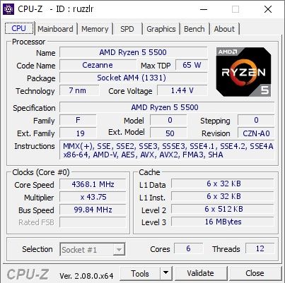 Новий комплект AMD Ryzen 5500 4.4GHz +MSI PRO B550M +32GB DDR4-3200
