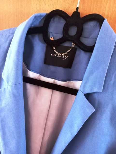Żakiet błękitny - Orsay - business look - rozmiar 40 L