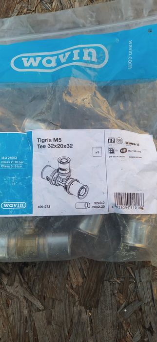 Trojnik pex 32/20/32 wavin m5