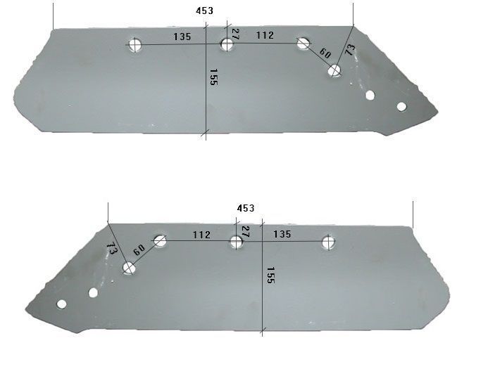 Lemiesz Kuhn 622172 lub 622173 P/L 6-otworowy mocna stal!