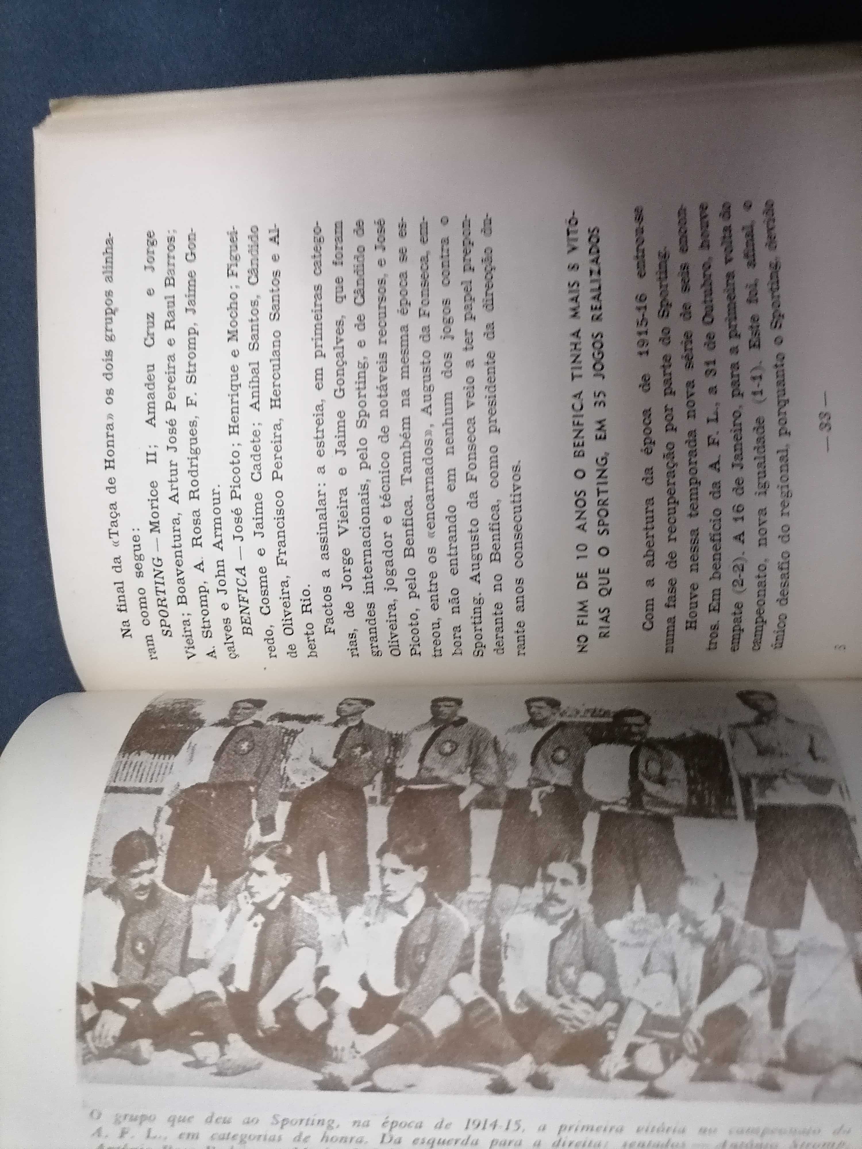 Raríssimo BENFICA - SPORTING 50 Anos de Futebol 1957  Ribeiro dos Reis