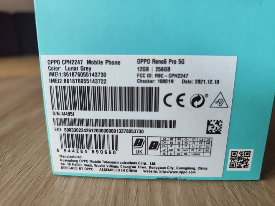 Oppo Reno 6pro 5g