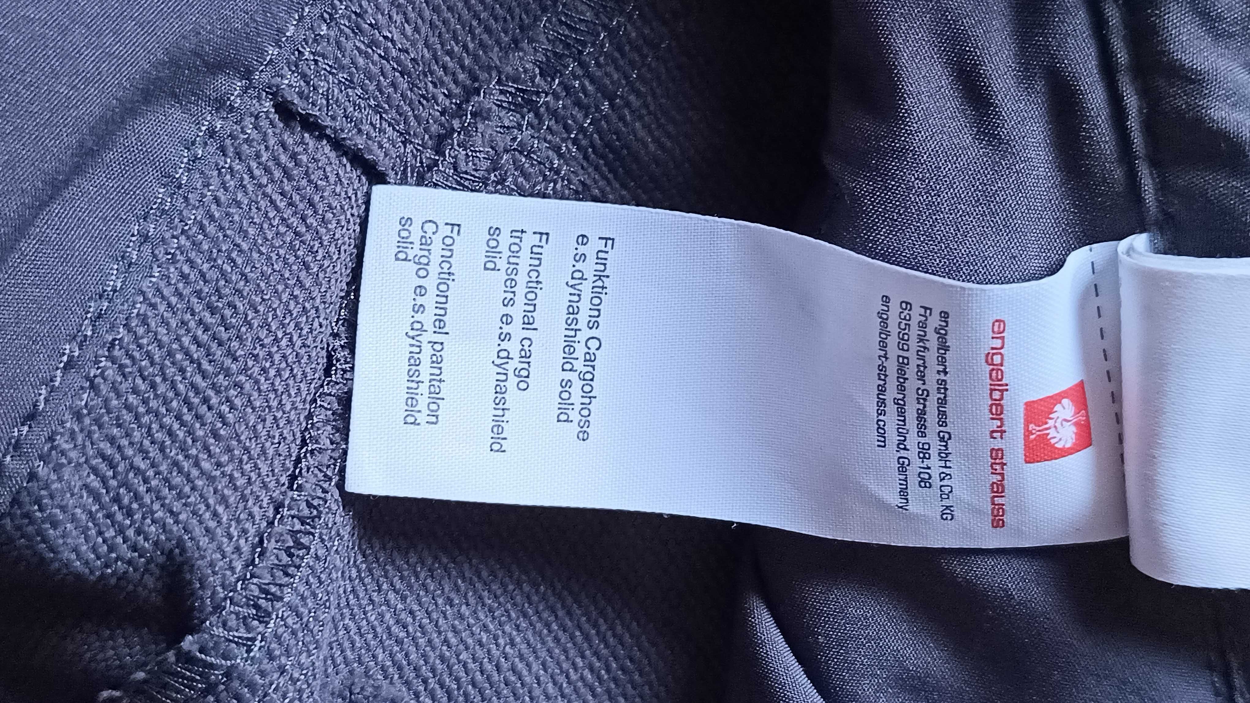 Męskie spodnie ENGELBERT STRAUSS DYNASHIELD SOLID r.L(52) stan idealny