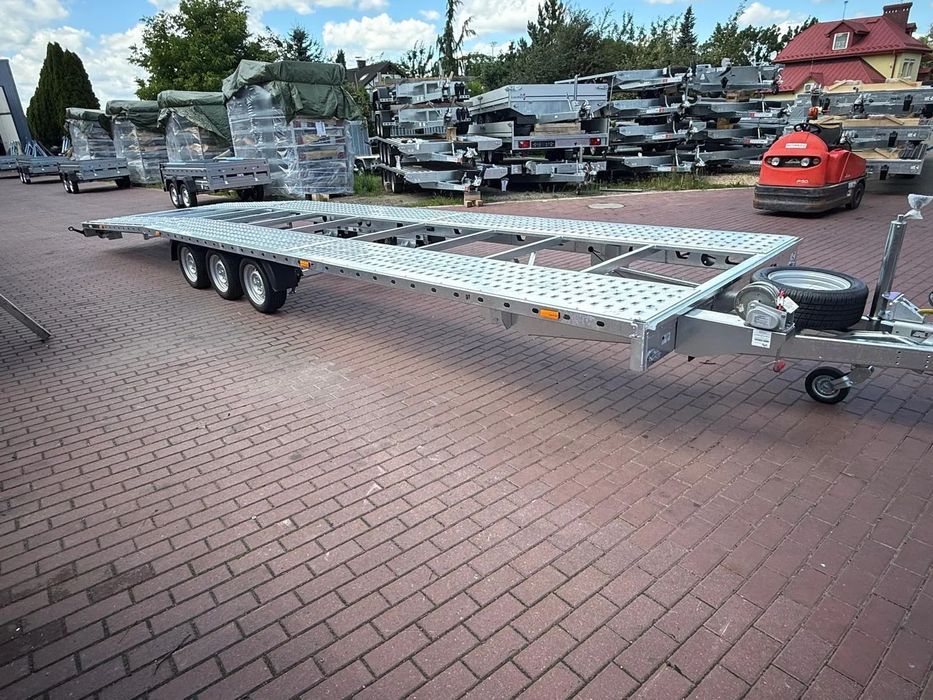 Martz Laweta Martz GT PLUS 850/3 3,5T 850x215m 3 osie dwa auta 2 auta VDI  Nowa laweta Martz 850x215 DMC 3500 kg amortyzatory Częstochowa dostawa