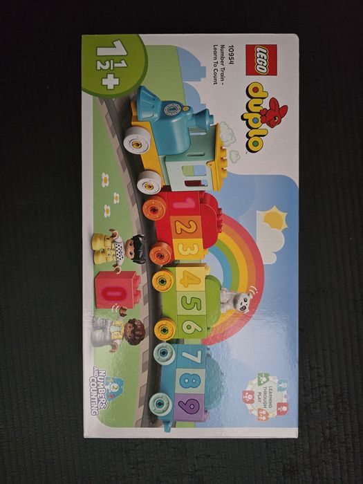 Lego duplo klocki pociag z cyferkami nauka liczenia 10954