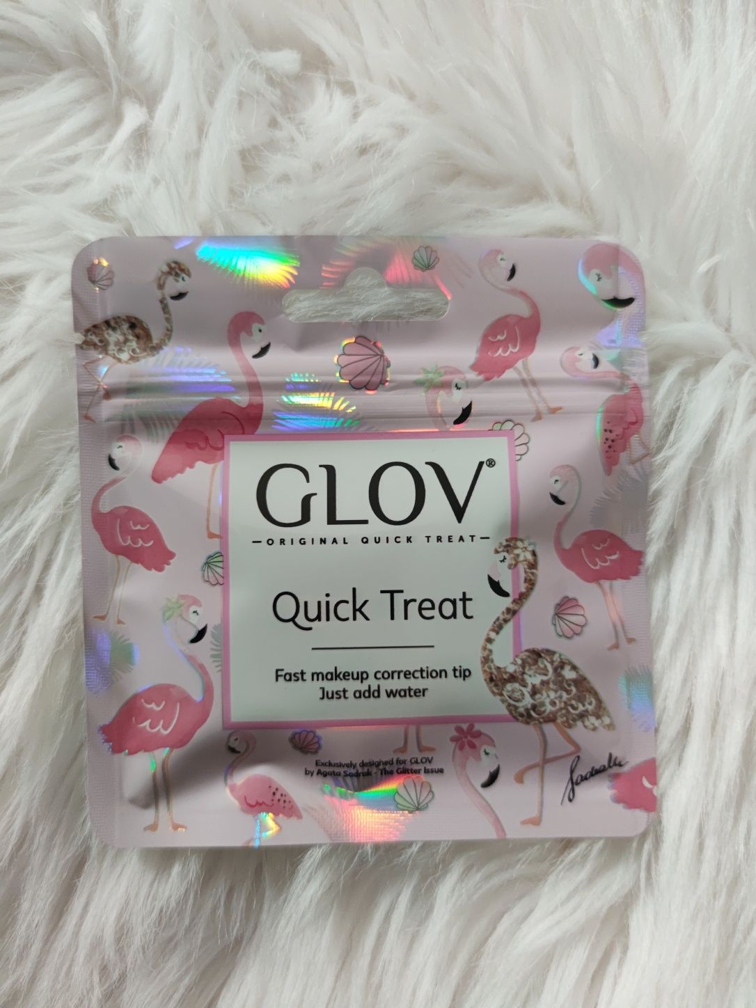 Glov Quick Treat Ivory mini rękawiczka do korekt makijażu NOWA