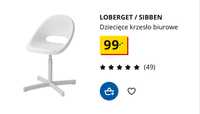 Ikea krzesło dzieciece Krzesła do biurek dla dzieci Loberget sibben