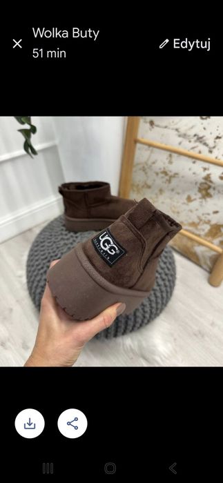 Czekoladowe sniegowce kozaki rozmiary