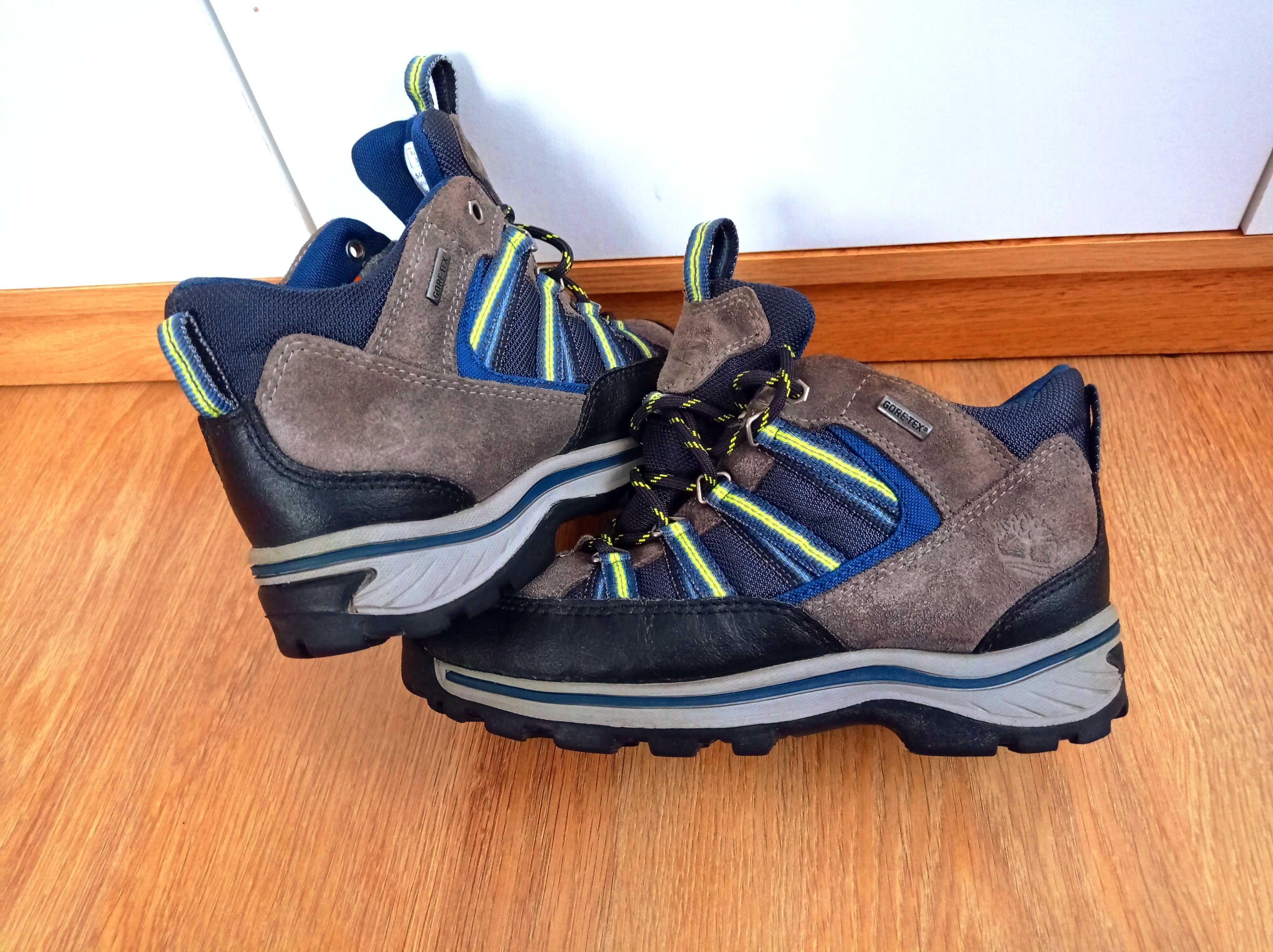 TIMBERLAND GoreTEX buty 35 męskie Trekking Outdoor Trapery Sneakersy