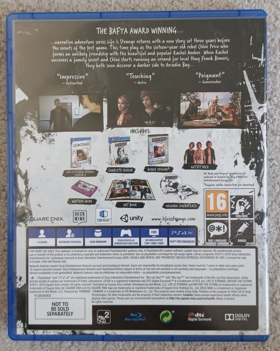 Life is Strange ps4/ps5