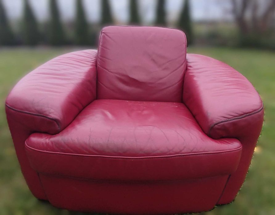 Komplet skórzanych mebli wypoczynkowych (do negocjacji)