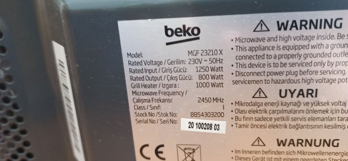 Mikrofalówka Beko MGF23210X