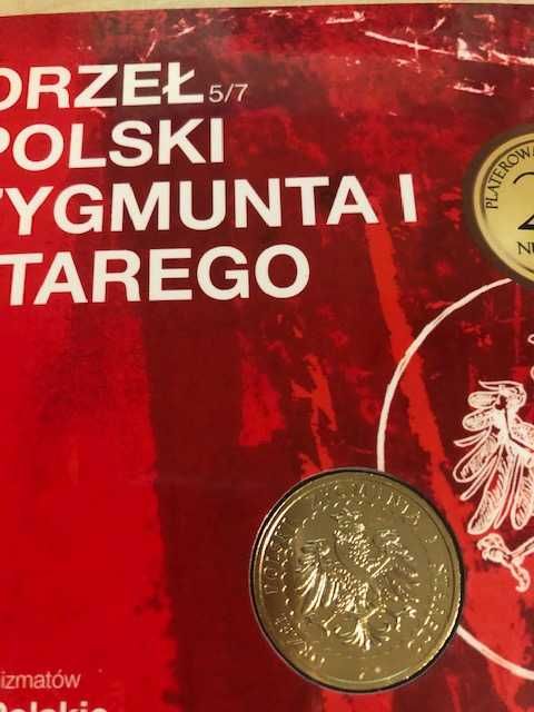 Numizmat Orzeł Polski Zygmunta Starego.