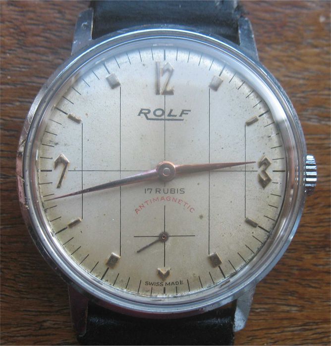 Relógio de Corda Vintage - Rolf - 17 Rubis, Antimagnetic - Swiss Made