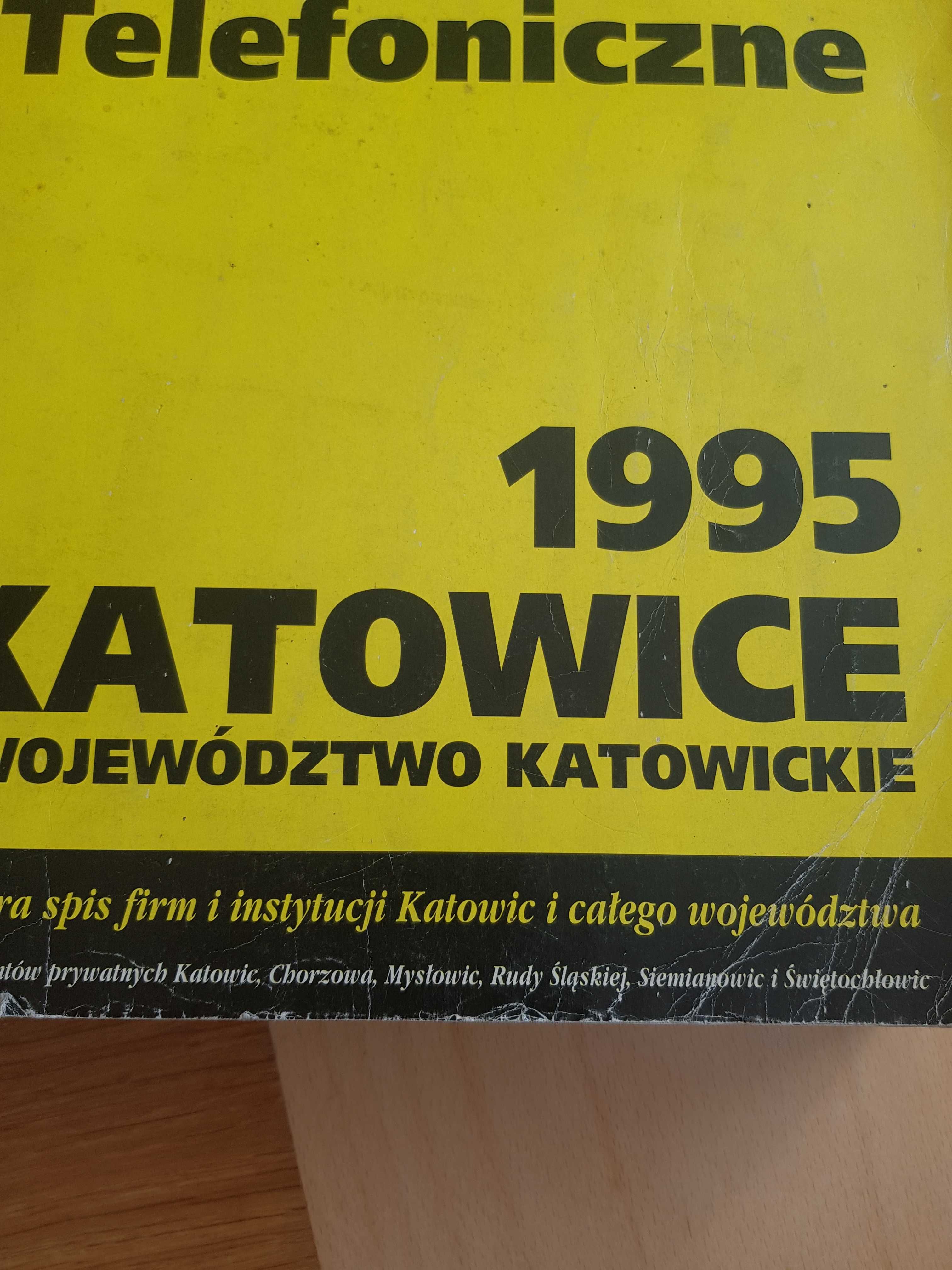 Książka telefoniczna woj katowickiego z roku 1995