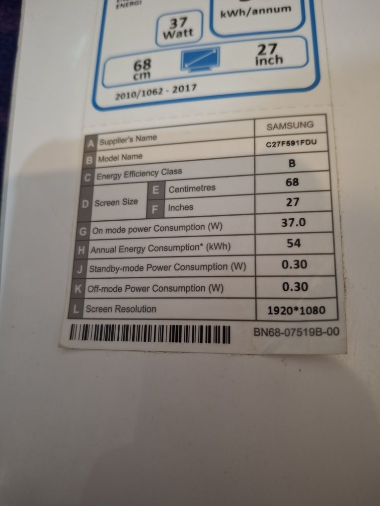 Monitor Samsung C27F591FDU