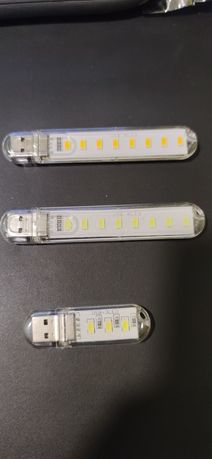 Ліхтарики USB опт по 8 шт