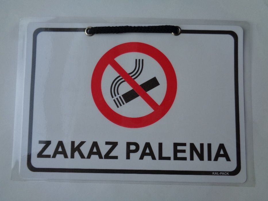 Wywieszki informacyjne laminowane "Zakaz palenia "inne