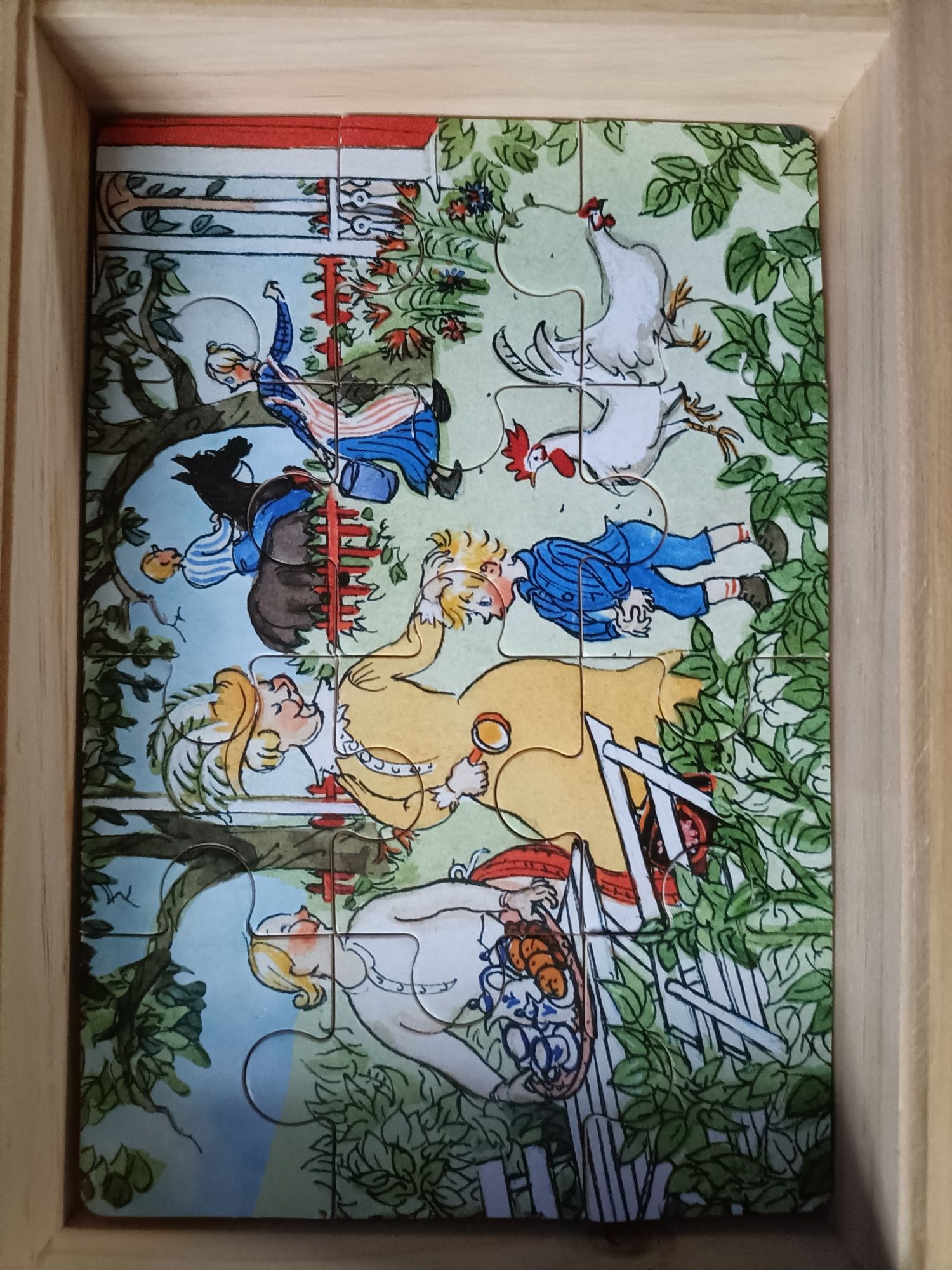 Puzzle sklejka retro Skandynawia Hlejm