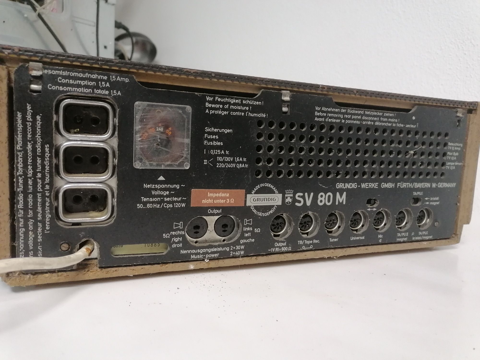 Amplificador Grundig SV 80M