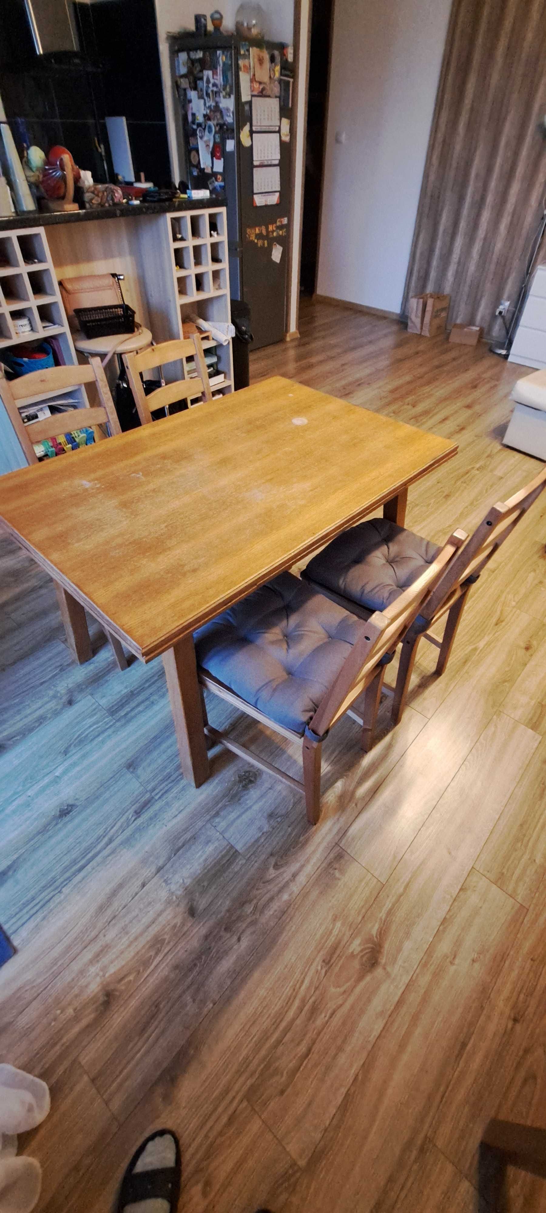 Stół drewniany okleina dębowa