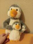 Peluche pinguim família