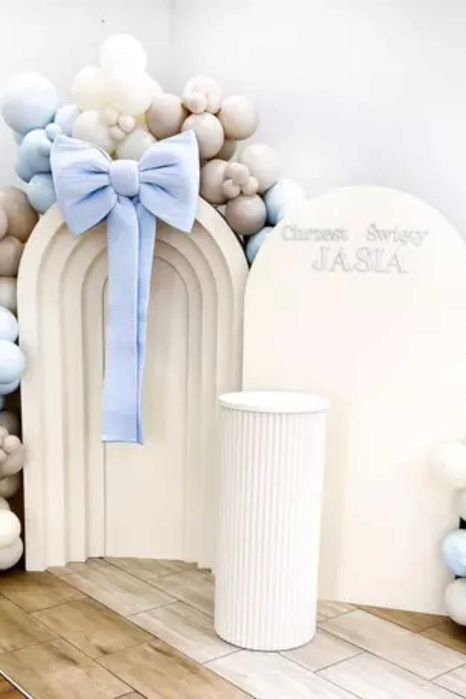 Loventi Ryflowany Postument na tort MDF Pod tort kwiaty Ślub Chrzciny