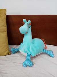 Girafa de peluche azul 55x30cm