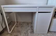 biurko ikea MICKE + wkład szuflady KUGGIS