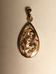Pendente em ouro 19,2k forma de gota 4,07g