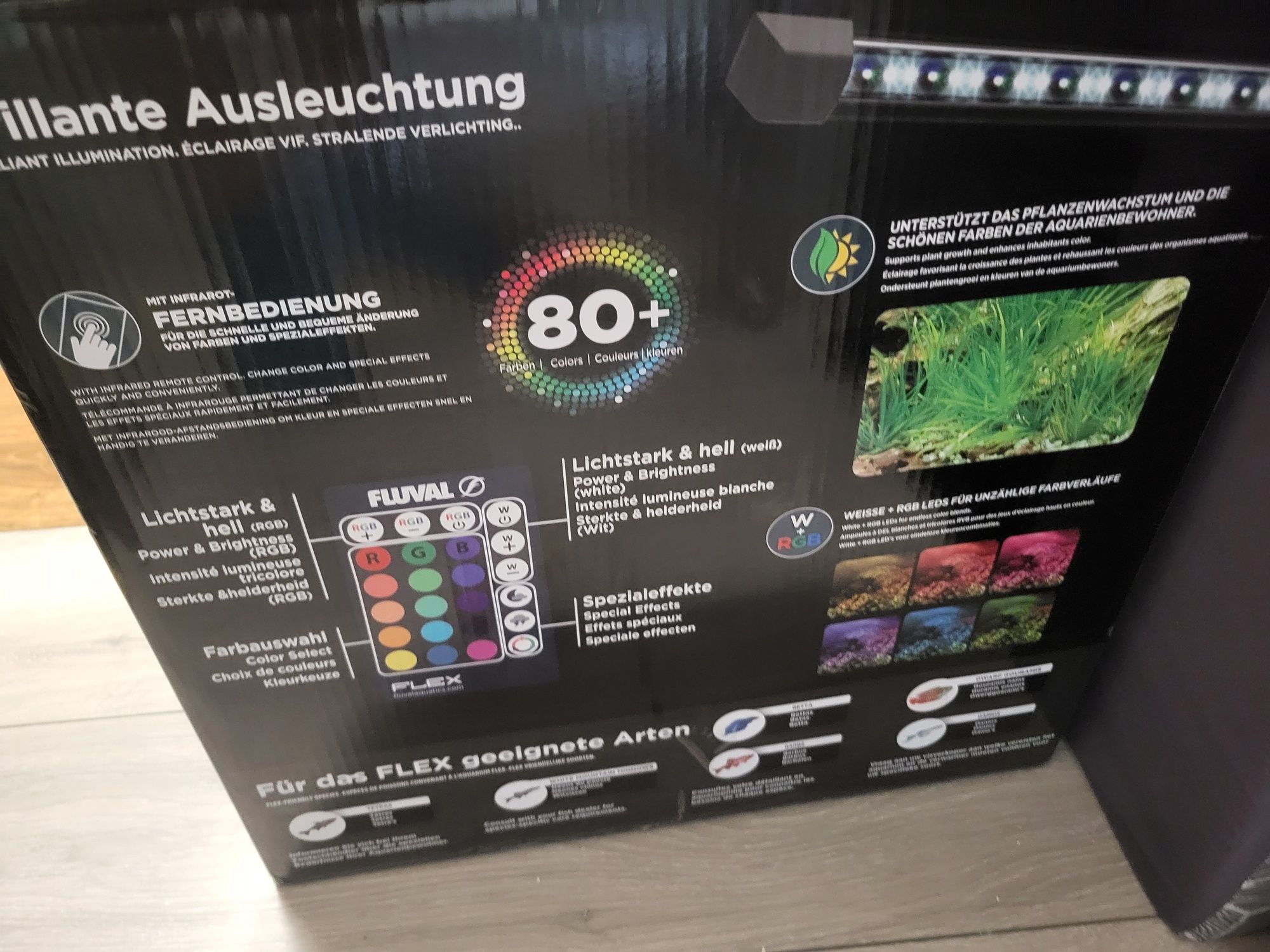 Akwarium fluval flex 57 litrów  komplet led pilot filtr