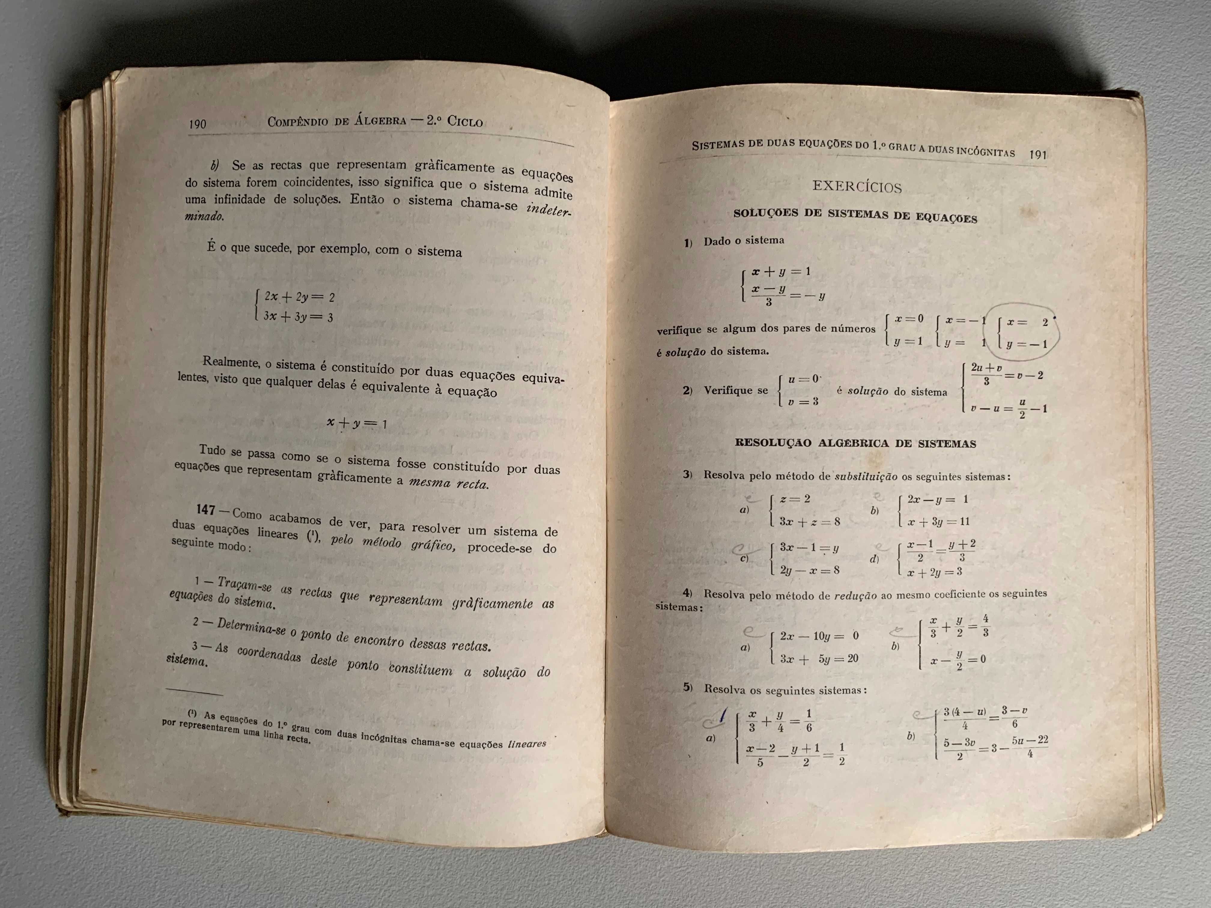 Compêndio de Álgebra, de J. Jorge G. Calado