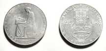 Moedas Portuguesas - 20$ escudos (em Prata)