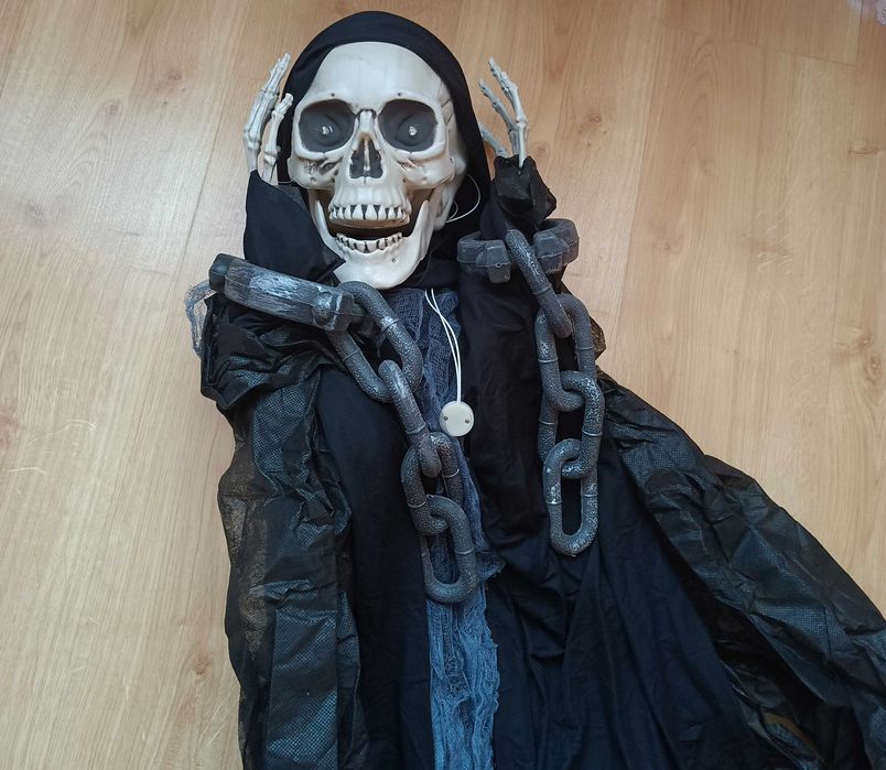 Ponury Żniwiarz Kościotrup Dekoracje na Halloween Prextex