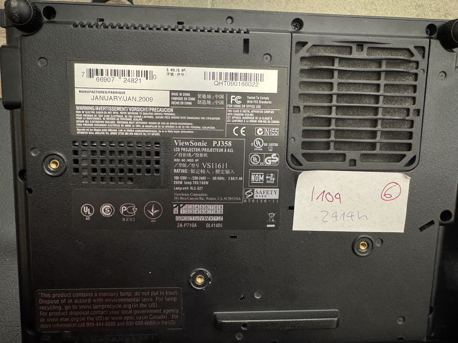 LCD-проєктора ViewSonic PJ358.