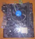 Материнская плата 1151, процессор G4400, куллер