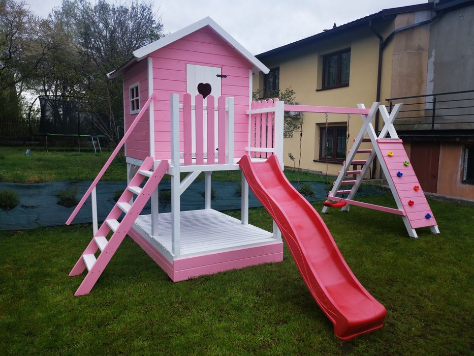 Plac zabaw, domek dla dzieci Kraina Różowych Marzeń od wooddrewu
