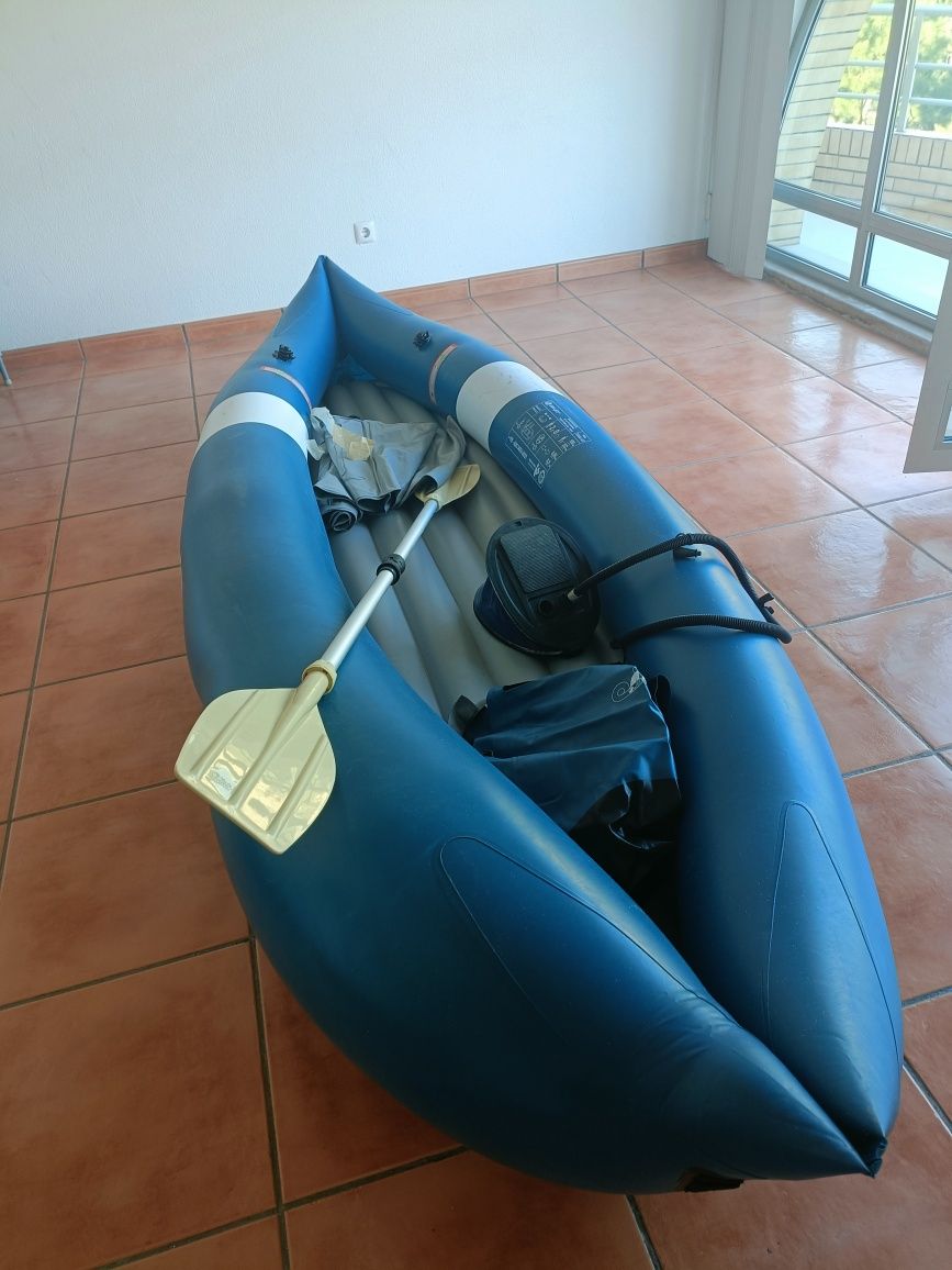 Kayak Caiaque insuflável para 2 pessoas com pagaia