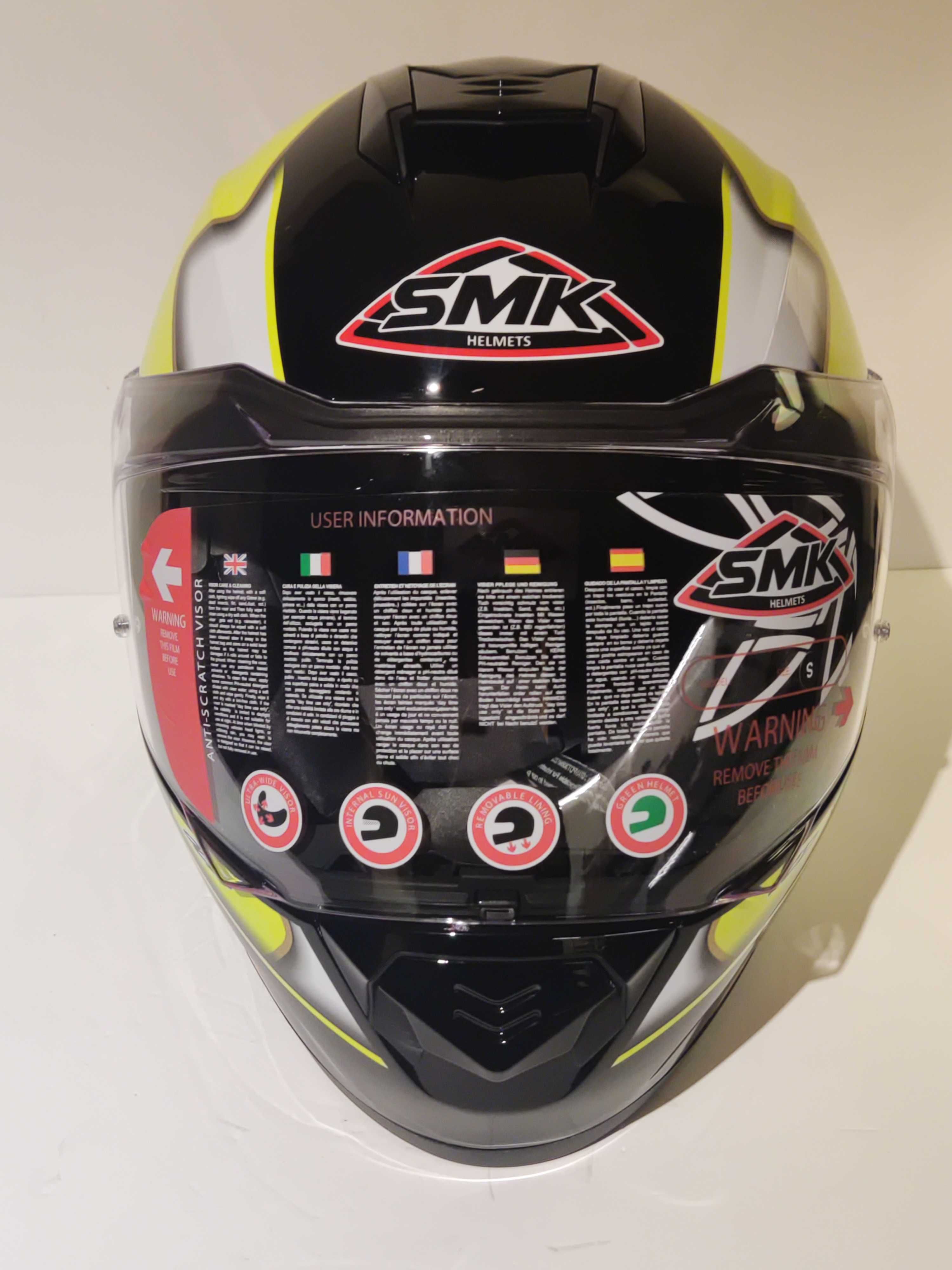 Capacete SMK integral mota scooter novo