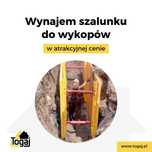 wynajem szalunek lekki do wykopów obudowa zabezpieczenie wykop