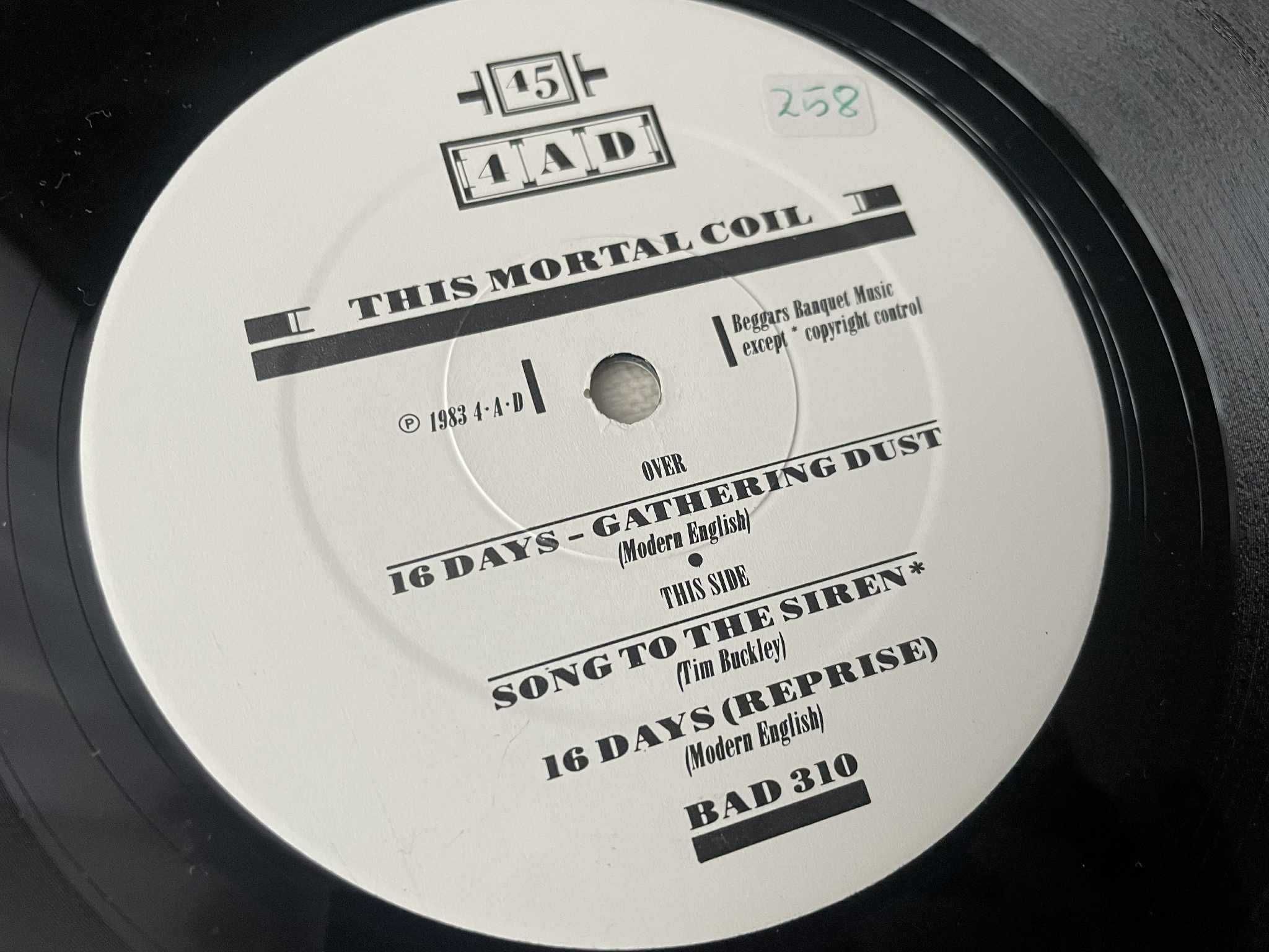 THIS MORTAL COIL Sixteen Days - Gathering Dust Płyta Winyl 1983