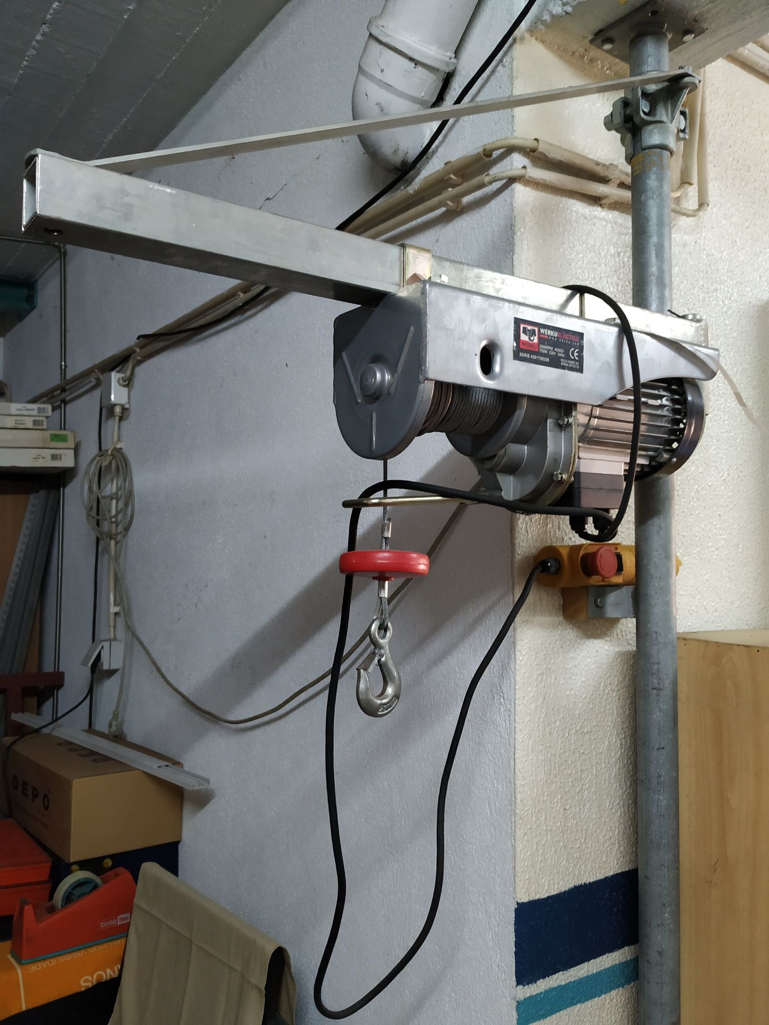 Talha de Cabo 200/400 kg. Werku Electric.
