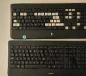 Logitech K800 na części 2x Klawiatury bezprzewodowe