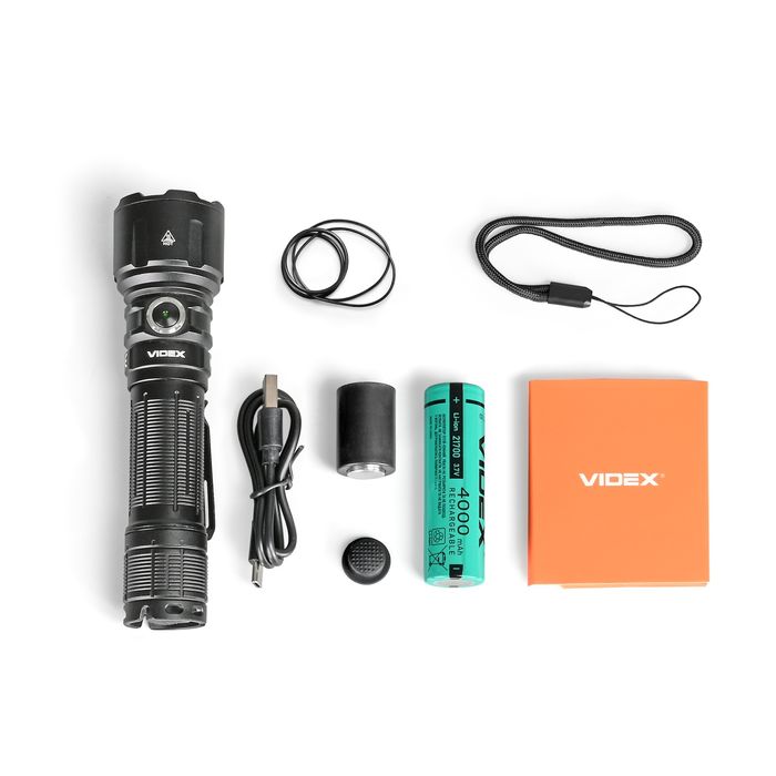 Тактичний Фонарь/Ліхтарик VIDEX VLF-A376 3600Lm Red/White