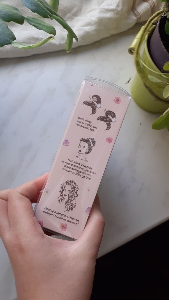 Scrunchie do kręcenia włosów loków eloy metodą heatless