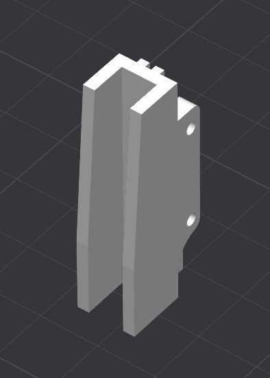 Mocowanie (zaczep) klawisza do akordeonów Weltmeister, druk projekt 3D
