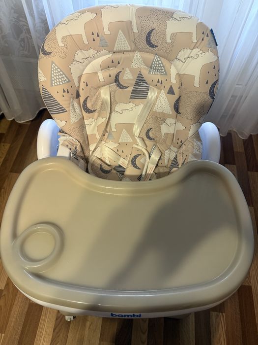 Стільчик для годування Bembi m3233 Mommy Bear Beige