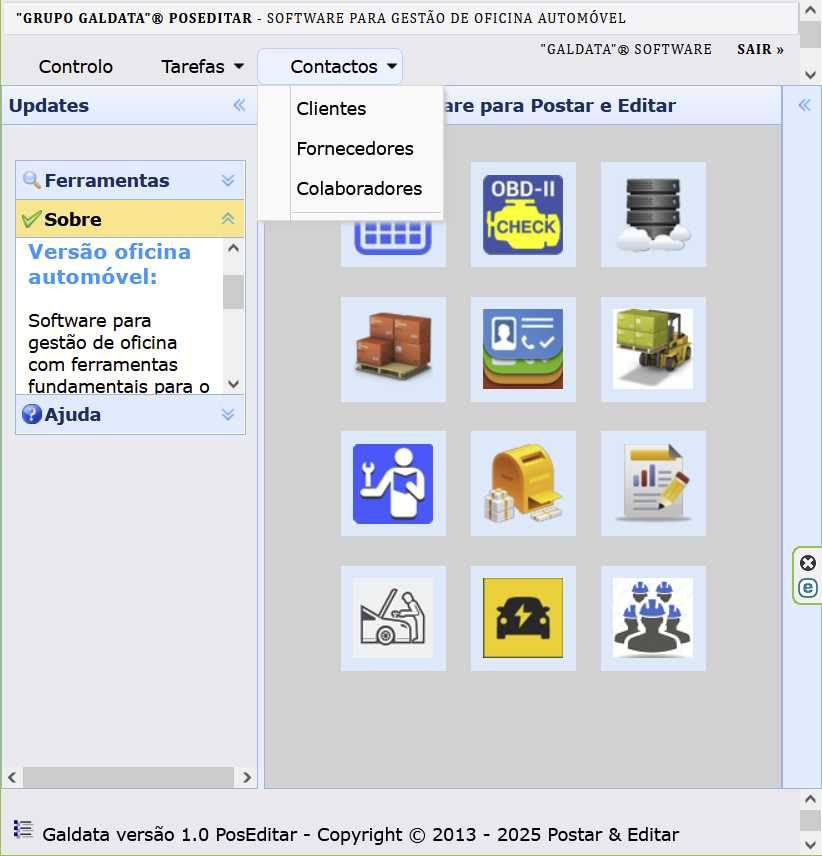 Folha de obra digital Software Gestão Oficina