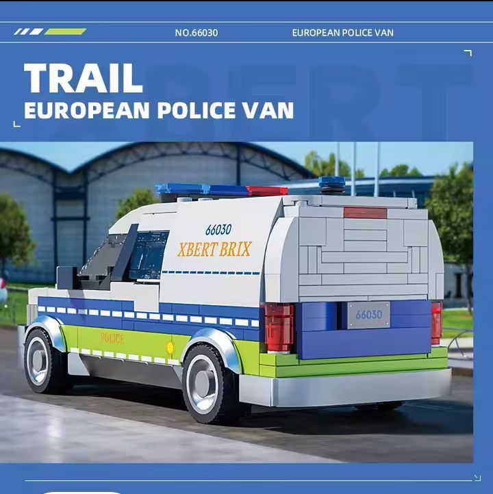 Auto policja z klocków